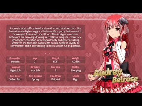 huniepop audrey|HuniePop: Why I Love Audrey Belrose